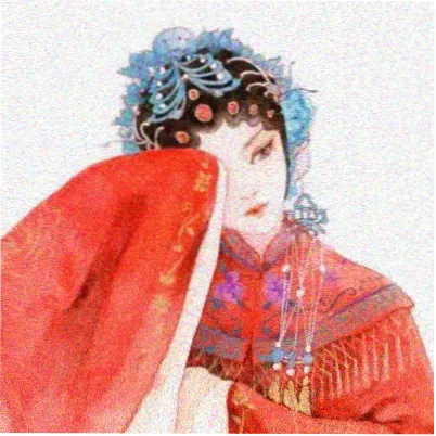 动漫女生头像活力天台风衣奔跑全身